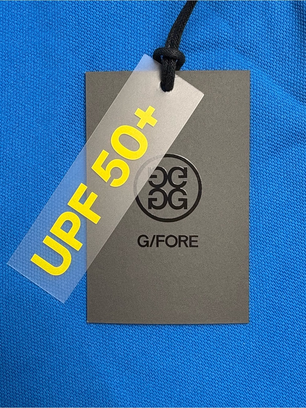 NWT G/FORE Men's Essential Performance Piqué Golf Polo Lisbon Blue Small - Picture 11 of 12